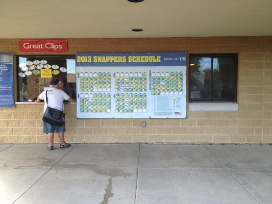 Ticket office, stadium open hour befour game