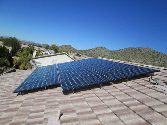 Flat Tile roof installation