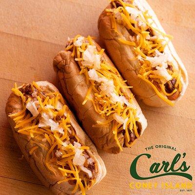 Carl's Famous Cheese Coneys - YUM!