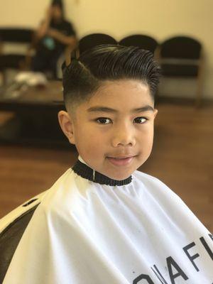 Dapper kid haircut by JD