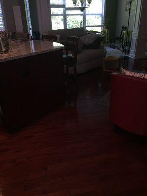 Beautiful wood floors just cleaned by All County Cleaning Service