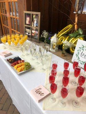 Mimosa Bar in Garden Patio