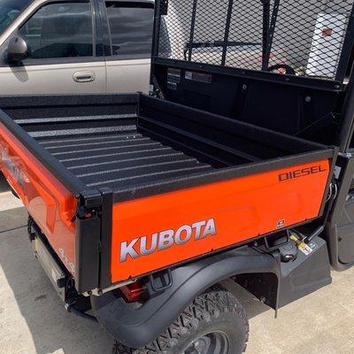 Custom bedliner on Kubota