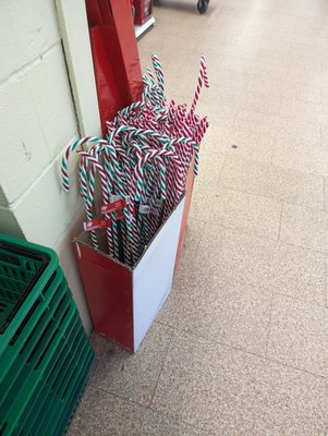 Candy cane decorations