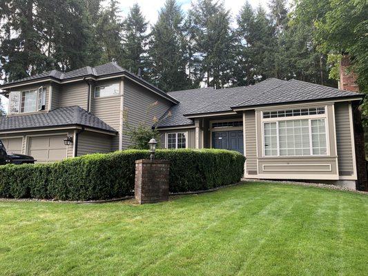 Beautiful new roof and gutters