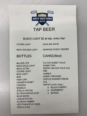 Beer List