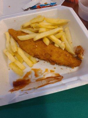 Fish and chips (ocean perch)