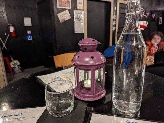 Quaint candle-powered lantern