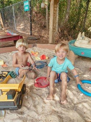 Summer camp in the sand box