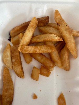 Reheated fries