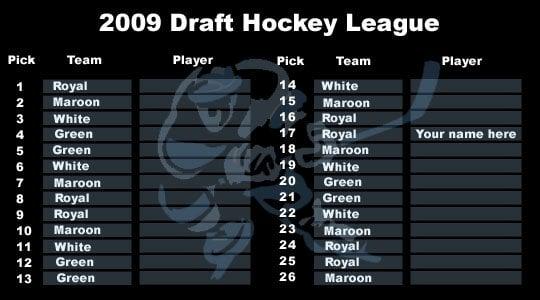 Get Drafted! Our Draft Hockey League is creates the ultimate in parity and a unique experience for adult recreational players.