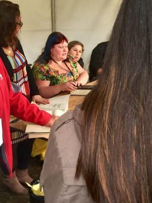 Right outside the auditorium there was a book signing with Cassandra Clare, author of the City of Bones series.