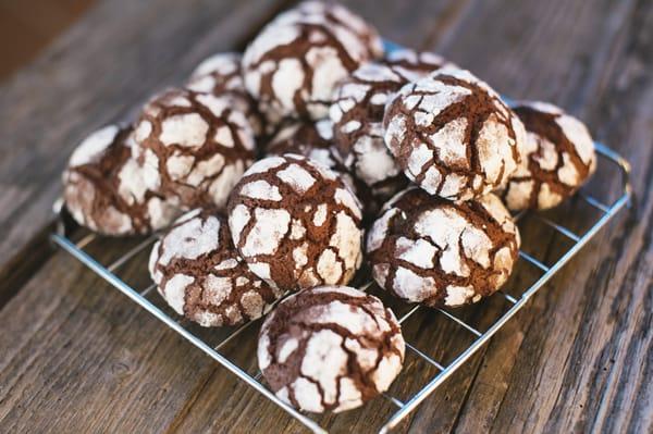 Gluten Free Chocolate Crinkle Cookies