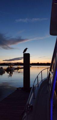 Great sunset views from your boat