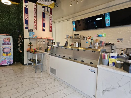 Ice cream counter