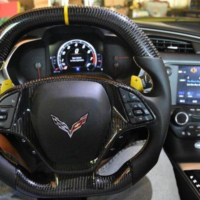 Corvette C7 Yellow Carbon fiber wheel