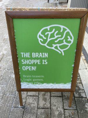 The Brain Shoppe sign.