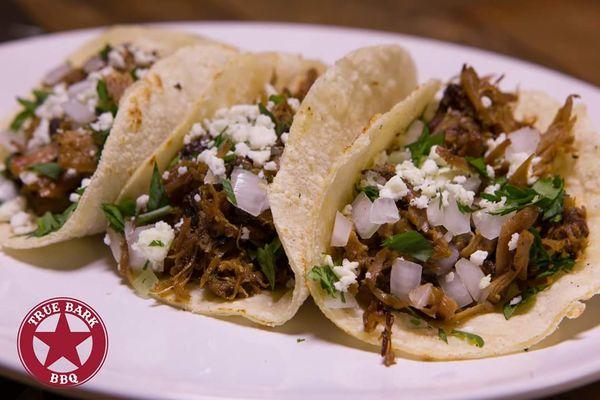 Three teachers and student's Saturday business. Great BBQ and street tacos