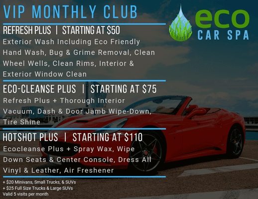 Monthly Memberships