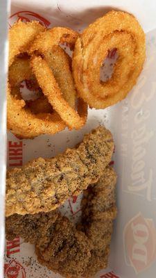 Steak fingers & onion rings