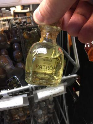 Mini Patron bottles perfect for holiday gifts!