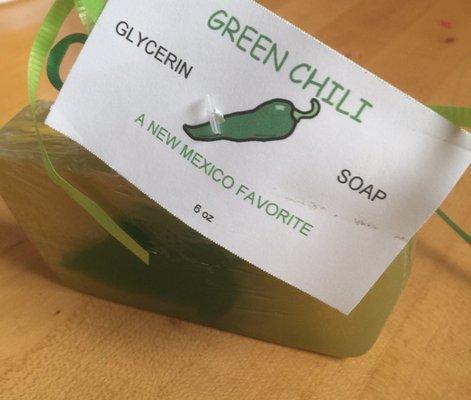 Green chili soap, wonderful and original fragrance