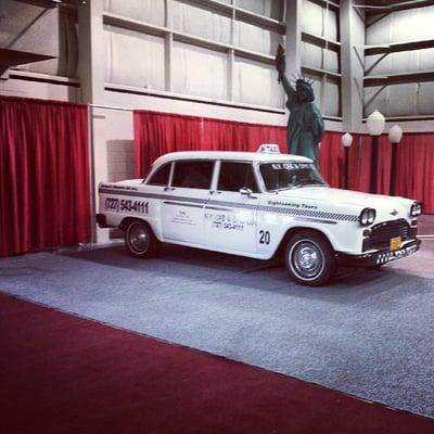 #20 Vintage Checker Taxi Cab - fully restored, at trade show