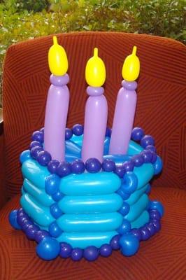 Balloon Birthday Cake