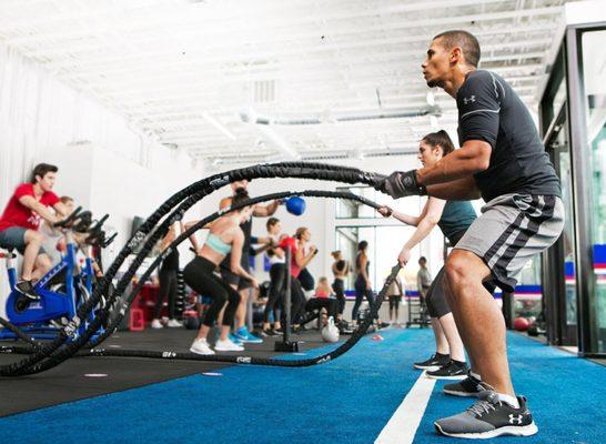 Some of our gym members training