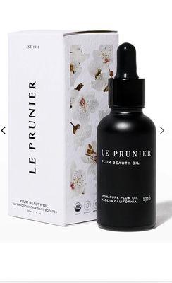 We're excited to offer Le Prunier organic plum oil..