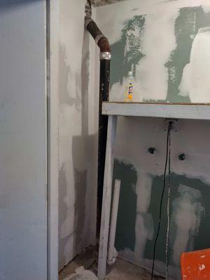 Fixing Drywall in Laundry Room