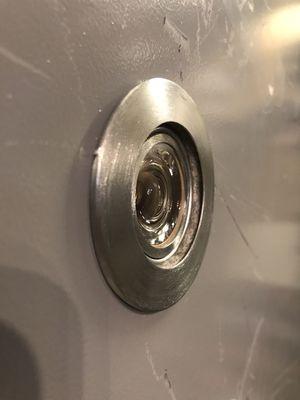 Door scope for metal door