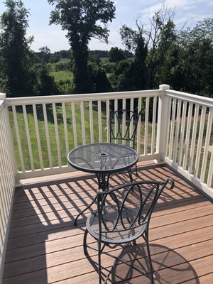 Balcony and view