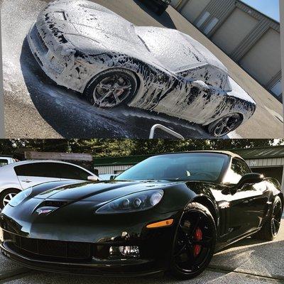 Chevy Corvette Foam Bath