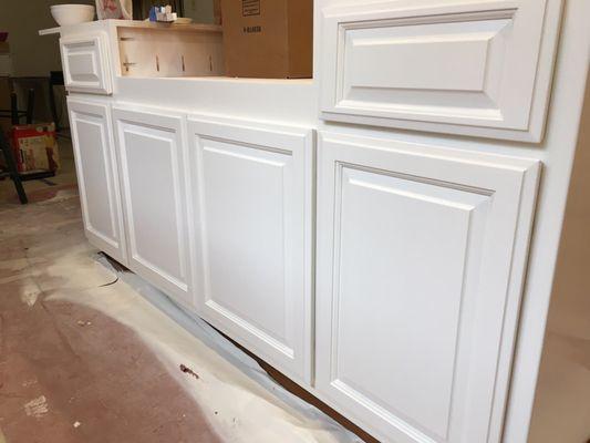 White kitchen cabinets