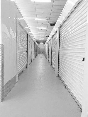 Climate Controlled Self Storage Hallway