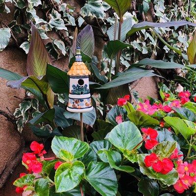 Ladybug House. A whimsical way to dress up a planter or flower bed! Handmade in Arizona.