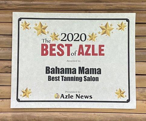 Thanks to our AMAZING clients we were voted Best Salon in Azle!