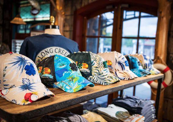 Long Creek Marina carries a variety of apparel and merchandise.