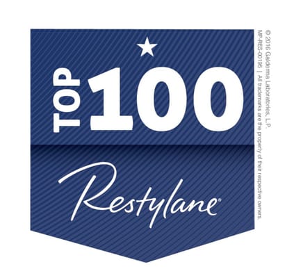 Thank you, our lovely clients, for making us top 100 Restylane providers in the country!