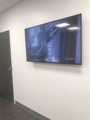 TV in waiting area