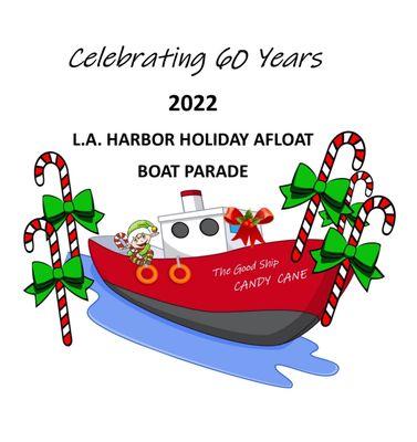 Logo of the 2022 Los Angeles Christmas Holiday Boat Parade