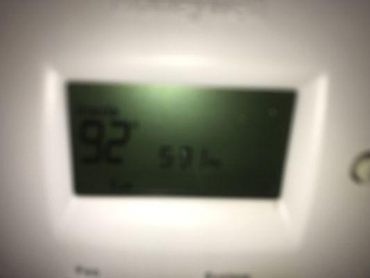 Waypoint feels that this internal house temperature in Florida is safe and a non emergency.