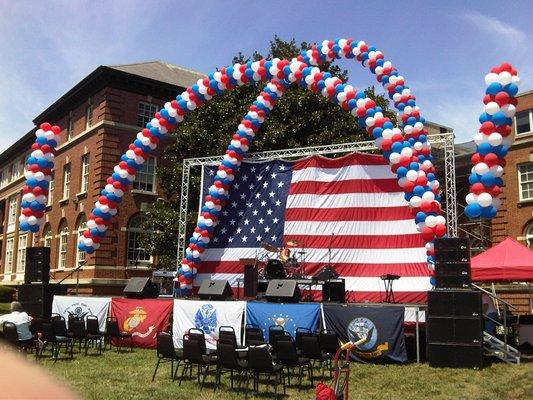 Walter Reed Army Base 100TH Anniversary Balloon Decor