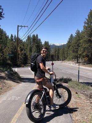 Rad bike on tahoe city trail