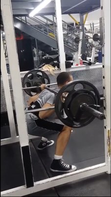 200LBS+ Powerlifting Squat.  Does the person get stuck or not?  Check out the rest on the website.