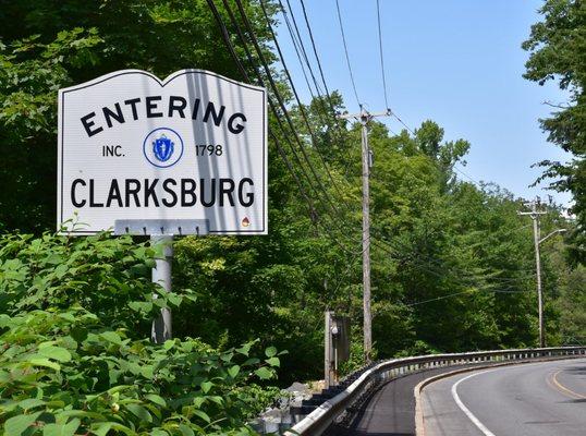 Entering Clarksburg at the Florida line