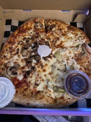 Half & Half 14" Large CYO Pizza