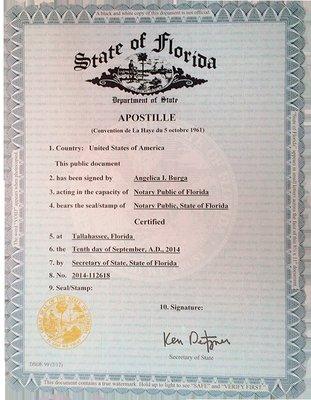 Florida Apostille