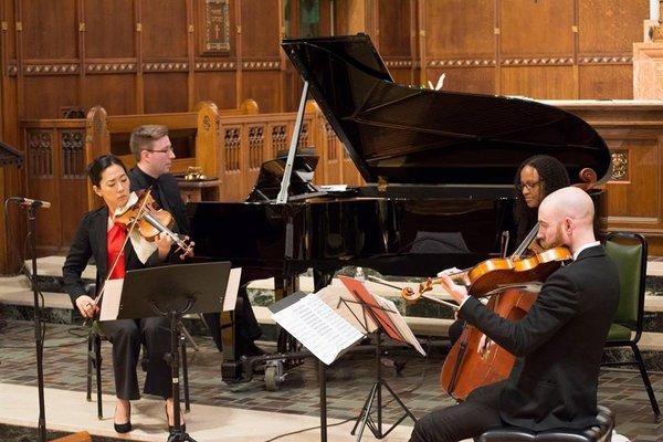 ICA members performing a chamber concert